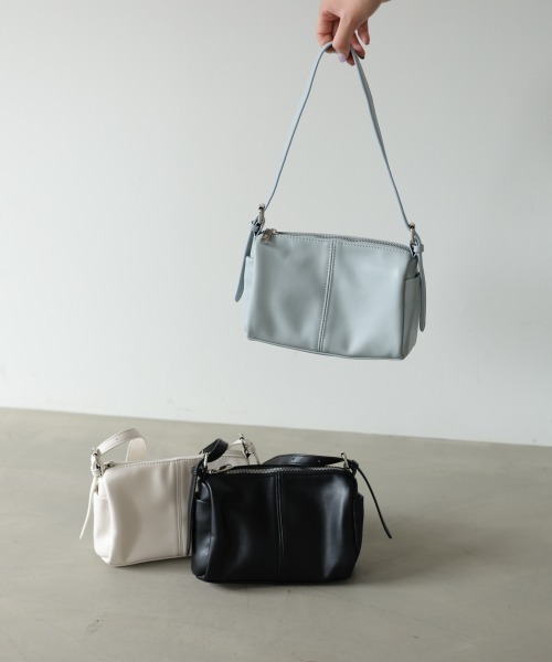 Bab(バブ)の「ミニドラムショルダーバッグ(ショルダーバッグ・レディース・アイボリー/ブラック/ライトブルー・ONESIZE)」の20枚目の写真