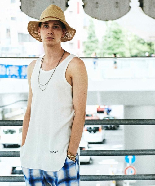 CHORD NUMBER EIGHT（コードナンバーエイト）の「TANK TOP LONG THERMAL（タンクトップ・メンズ・グレー/ブラック/ホワイト・MEDIUM/FREE/SMALL/LARGE/X-SMALL）」の7枚目の写真