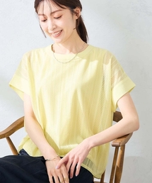 a.v.v（アーヴェヴェ）の「幾何レースレイヤードトップス（Tシャツ/カットソー）」