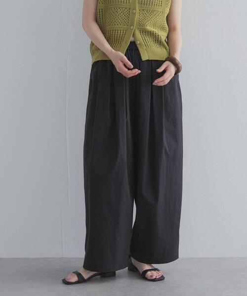 URBAN RESEARCH DOORS(アーバンリサーチドアーズ)の「ギャザーボリュームパンツ(その他パンツ・レディース・ホワイト系その他/ベージュ系その他/スミクロ・FREE)」の4枚目の写真
