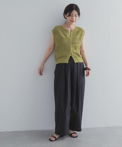 URBAN RESEARCH DOORS(アーバンリサーチドアーズ)の「ギャザーボリュームパンツ(その他パンツ・レディース・ホワイト系その他/ベージュ系その他/スミクロ・FREE)」の10枚目の写真
