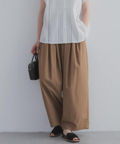 URBAN RESEARCH DOORS(アーバンリサーチドアーズ)の「ギャザーボリュームパンツ(その他パンツ・レディース・ホワイト系その他/ベージュ系その他/スミクロ・FREE)」の21枚目の写真