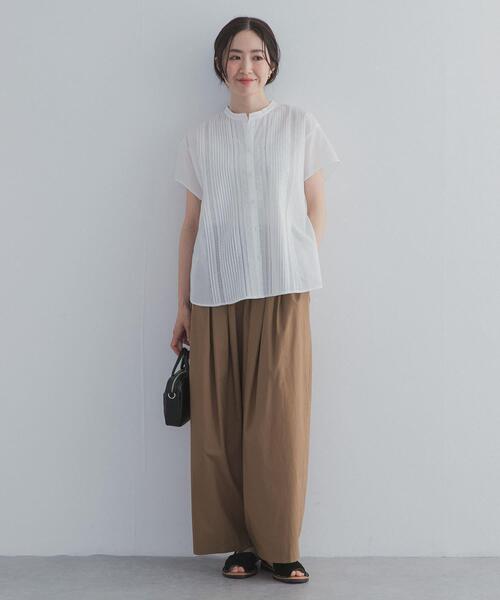 URBAN RESEARCH DOORS(アーバンリサーチドアーズ)の「ギャザーボリュームパンツ(その他パンツ・レディース・ホワイト系その他/ベージュ系その他/スミクロ・FREE)」の22枚目の写真