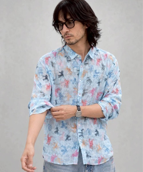 KAMINARI_TOKIO(カミナリトキオ)の「アニマルグラフィックブラウス(シャツ/ブラウス・レディース・ピンク/ブルー・FREE)」の8枚目の写真