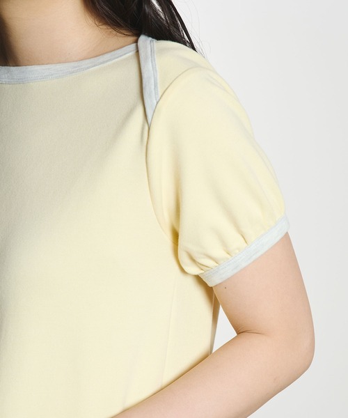 ROSE BUD(ローズバッド)の「RAGLAN PIPING TEE(Tシャツ/カットソー・レディース・ブラウン/ライトイエロー・ONE SIZE)」の10枚目の写真