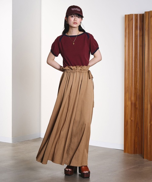 ROSE BUD(ローズバッド)の「RAGLAN PIPING TEE(Tシャツ/カットソー・レディース・ブラウン/ライトイエロー・ONE SIZE)」の18枚目の写真