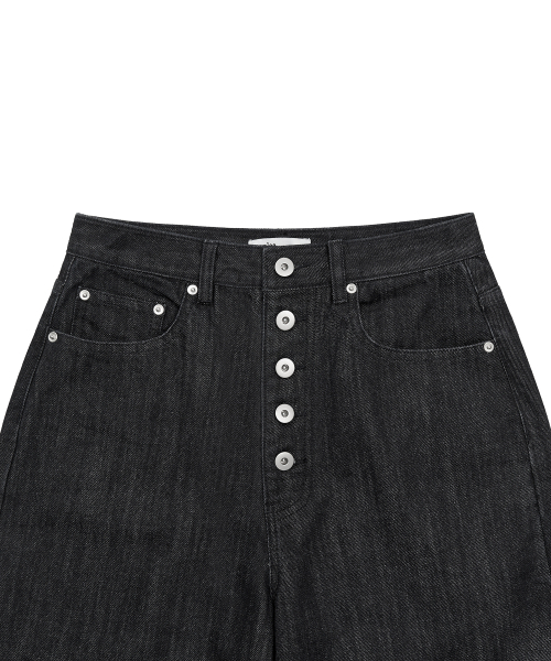 PEPLEE(ペプリー)の「Button Raw Denim Pants (Raw Black)(デニムパンツ・レディース・その他・SMALL/MEDIUM/LARGE)」の6枚目の写真