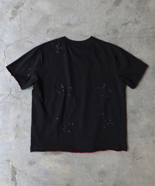 SLOWACID（スローアシッド）の「レイヤードペインティング半袖Tシャツ[ブラック]（Tシャツ/カットソー・レディース・その他・SMALL/MEDIUM/LARGE/X-LARGE）」の9枚目の写真