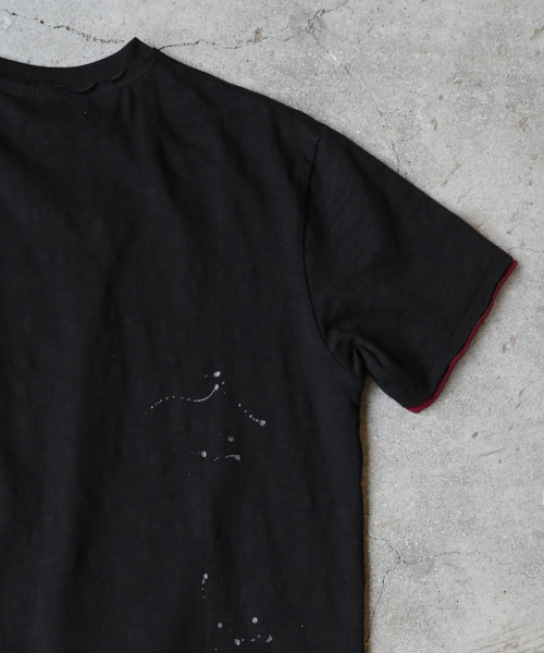 SLOWACID（スローアシッド）の「レイヤードペインティング半袖Tシャツ[ブラック]（Tシャツ/カットソー・レディース・その他・SMALL/MEDIUM/LARGE/X-LARGE）」の3枚目の写真