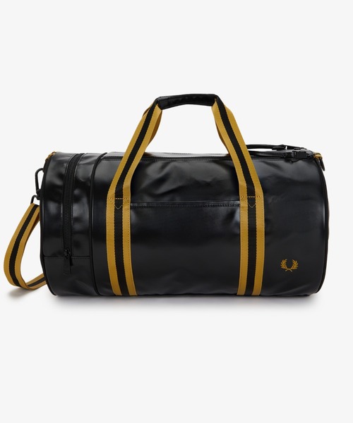 FRED PERRY(フレッドペリー)の「Tipped Classic Barrel Bag/ティップドクラシックバレルバッグ(ドラムバッグ・メンズ・ブラック・ONE SIZE)」の9枚目の写真