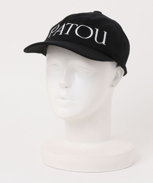PATOU ブラック ベースボールキャップ Patou｜パトゥ（レディース）のキャップ（ブラック/黒色系・コットン