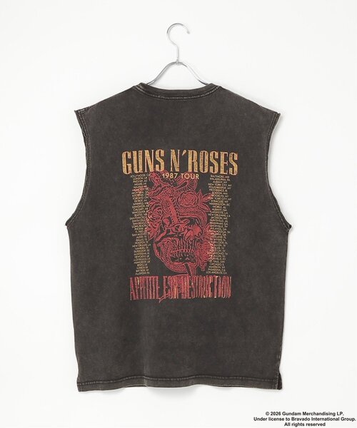 VENCEEXCHANGE（ヴァンスエクスチェンジ）の「「Guns N' Roses ガンズ・アンド・ローゼズ 」ノースリＴ バンドT（タンクトップ・メンズ・ホワイト/ブラック・L/M/LL）」の12枚目の写真