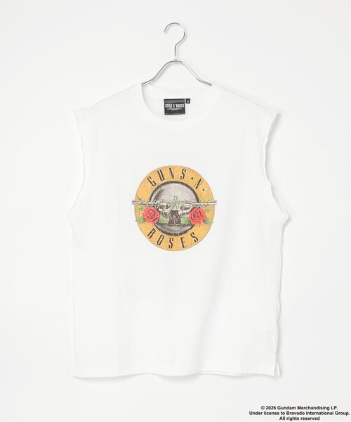 VENCEEXCHANGE（ヴァンスエクスチェンジ）の「「Guns N' Roses ガンズ・アンド・ローゼズ 」ノースリＴ バンドT（タンクトップ・メンズ・ホワイト/ブラック・L/M/LL）」の19枚目の写真