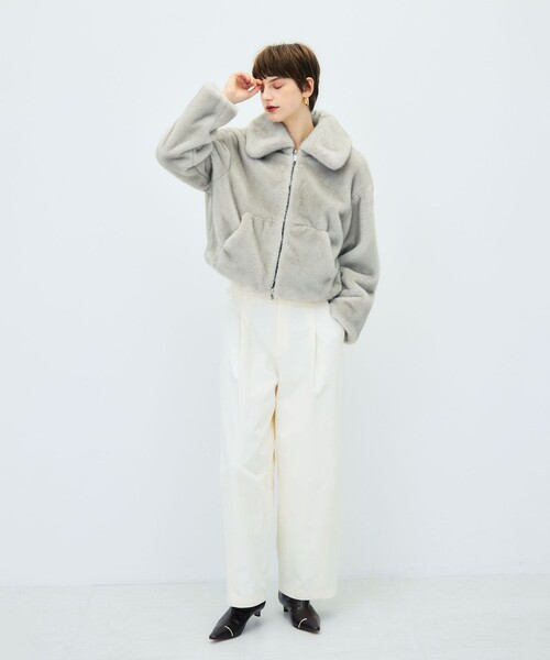 NOLLEY’S Sophi(ノーリーズソフィ)の「【TATRAS/タトラス】GOMA(ブルゾン・レディース・グレイッシュベージュ/チャコールグレー・2)」の15枚目の写真