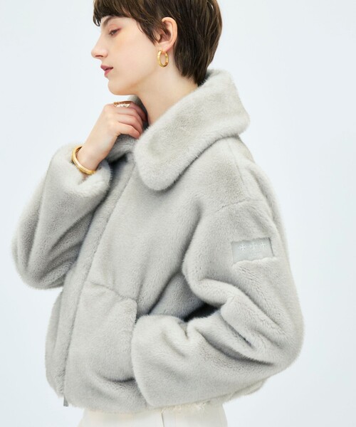 NOLLEY’S Sophi(ノーリーズソフィ)の「【TATRAS/タトラス】GOMA(ブルゾン・レディース・グレイッシュベージュ/チャコールグレー・2)」の17枚目の写真