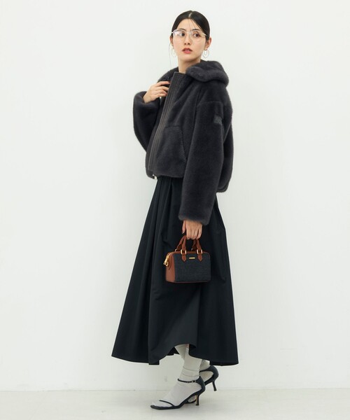 NOLLEY’S Sophi(ノーリーズソフィ)の「【TATRAS/タトラス】GOMA(ブルゾン・レディース・グレイッシュベージュ/チャコールグレー・2)」の19枚目の写真