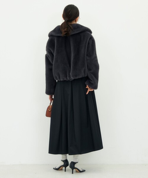NOLLEY’S Sophi(ノーリーズソフィ)の「【TATRAS/タトラス】GOMA(ブルゾン・レディース・グレイッシュベージュ/チャコールグレー・2)」の20枚目の写真