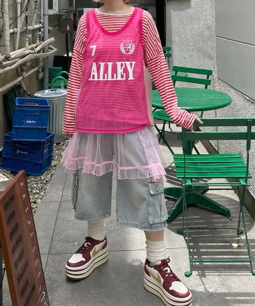 Alley Tokyo(アリートーキョー)の「チームアリーユニフォームBIGタンク(その他トップス・レディース・ピンク/ブルー・FREE)」の19枚目の写真