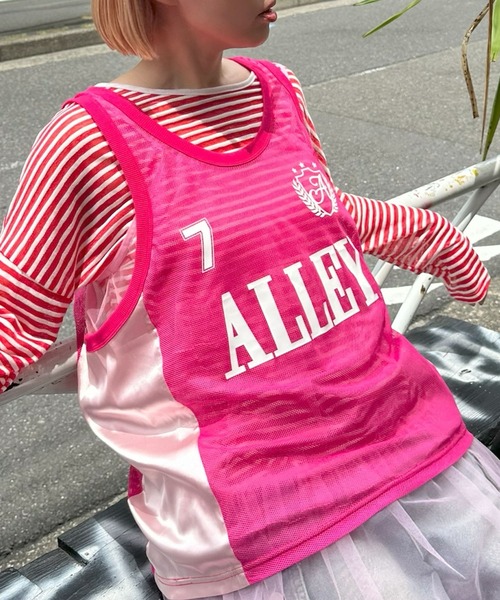 Alley Tokyo(アリートーキョー)の「チームアリーユニフォームBIGタンク(その他トップス・レディース・ピンク/ブルー・FREE)」の22枚目の写真