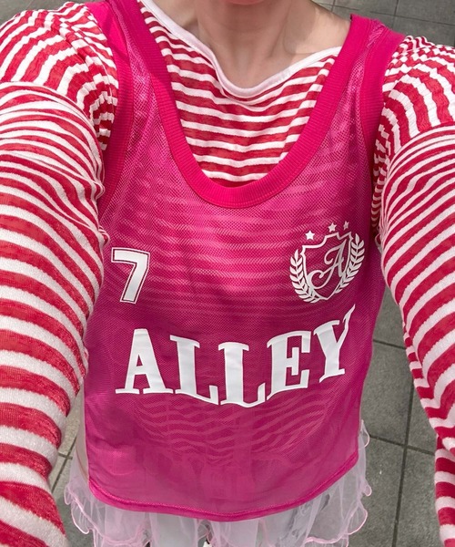 Alley Tokyo(アリートーキョー)の「チームアリーユニフォームBIGタンク(その他トップス・レディース・ピンク/ブルー・FREE)」の16枚目の写真