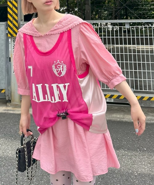 Alley Tokyo(アリートーキョー)の「チームアリーユニフォームBIGタンク(その他トップス・レディース・ピンク/ブルー・FREE)」の13枚目の写真