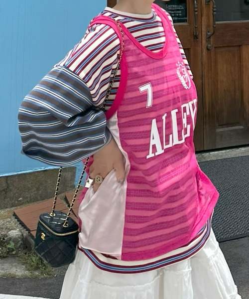 Alley Tokyo(アリートーキョー)の「チームアリーユニフォームBIGタンク(その他トップス・レディース・ピンク/ブルー・FREE)」の20枚目の写真