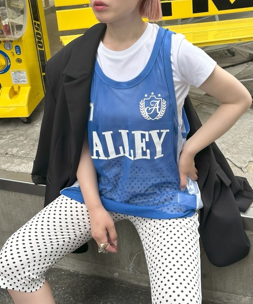 Alley Tokyo(アリートーキョー)の「チームアリーユニフォームBIGタンク(その他トップス・レディース・ピンク/ブルー・FREE)」の3枚目の写真
