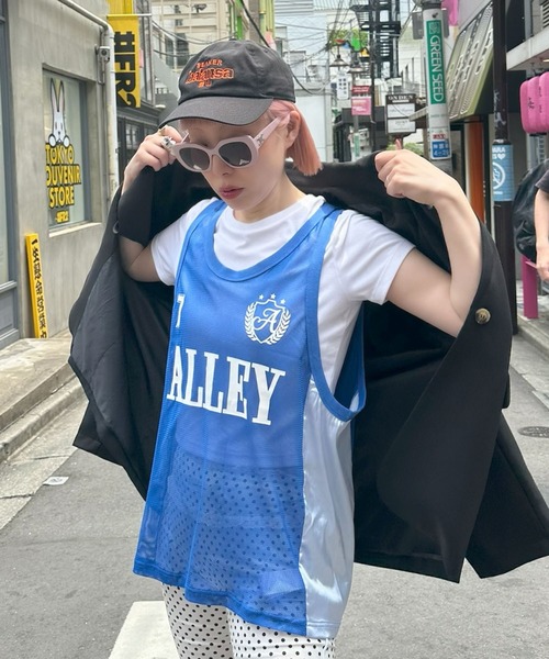 Alley Tokyo(アリートーキョー)の「チームアリーユニフォームBIGタンク(その他トップス・レディース・ピンク/ブルー・FREE)」の5枚目の写真