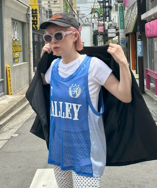 Alley Tokyo(アリートーキョー)の「チームアリーユニフォームBIGタンク(その他トップス・レディース・ピンク/ブルー・FREE)」の7枚目の写真