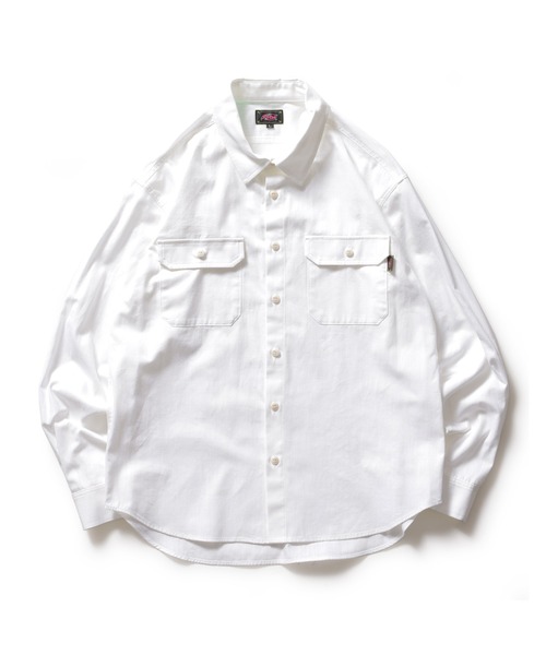ROTAR(ローター)の「Slab Dungaree Work Shirt(シャツ/ブラウス・メンズ・オフホワイト/サックスブルー/ネイビー・X-LARGE/LARGE/MEDIUM)」の1枚目の写真