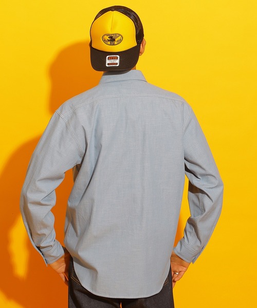 ROTAR(ローター)の「Slab Dungaree Work Shirt(シャツ/ブラウス・メンズ・オフホワイト/サックスブルー/ネイビー・X-LARGE/LARGE/MEDIUM)」の14枚目の写真