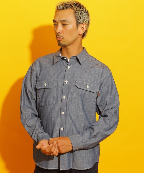 ROTAR(ローター)の「Slab Dungaree Work Shirt(シャツ/ブラウス・メンズ・オフホワイト/サックスブルー/ネイビー・X-LARGE/LARGE/MEDIUM)」の17枚目の写真