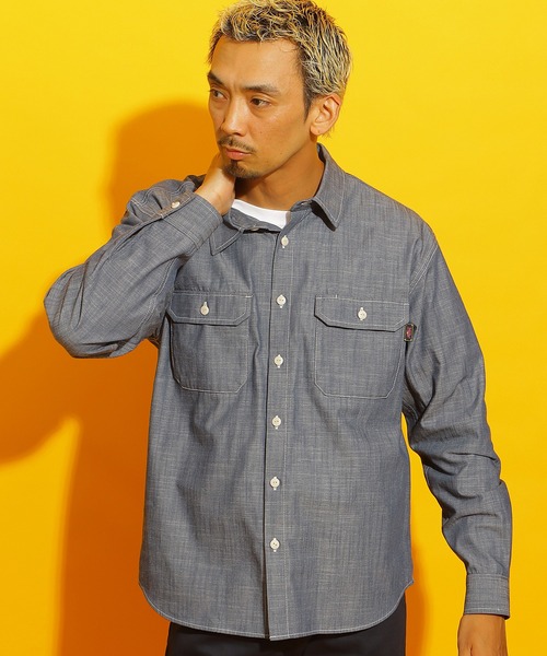 ROTAR(ローター)の「Slab Dungaree Work Shirt(シャツ/ブラウス・メンズ・オフホワイト/サックスブルー/ネイビー・X-LARGE/LARGE/MEDIUM)」の18枚目の写真
