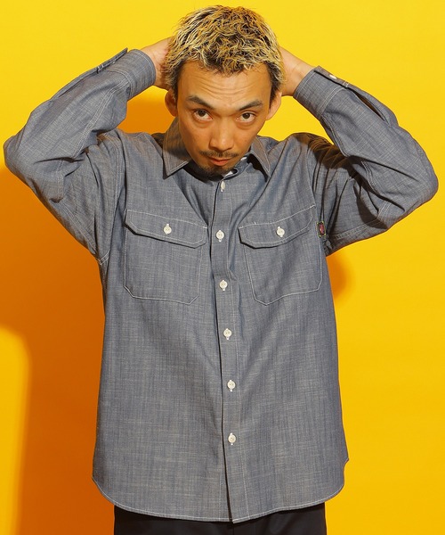 ROTAR(ローター)の「Slab Dungaree Work Shirt(シャツ/ブラウス・メンズ・オフホワイト/サックスブルー/ネイビー・X-LARGE/LARGE/MEDIUM)」の19枚目の写真