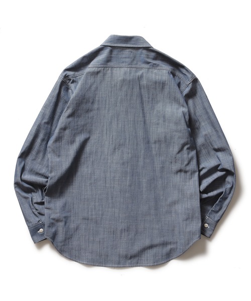 ROTAR(ローター)の「Slab Dungaree Work Shirt(シャツ/ブラウス・メンズ・オフホワイト/サックスブルー/ネイビー・X-LARGE/LARGE/MEDIUM)」の4枚目の写真