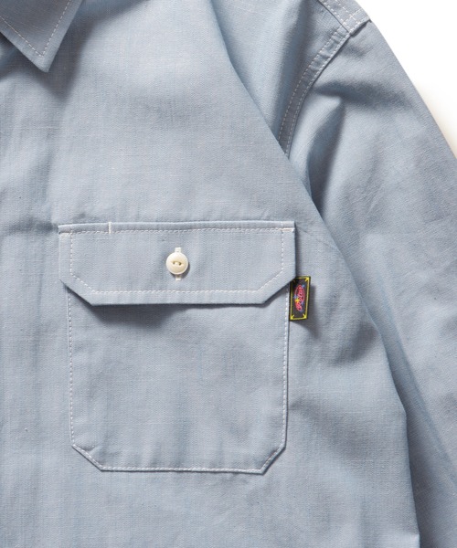 ROTAR(ローター)の「Slab Dungaree Work Shirt(シャツ/ブラウス・メンズ・オフホワイト/サックスブルー/ネイビー・X-LARGE/LARGE/MEDIUM)」の7枚目の写真
