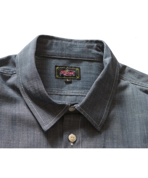 ROTAR(ローター)の「Slab Dungaree Work Shirt(シャツ/ブラウス・メンズ・オフホワイト/サックスブルー/ネイビー・X-LARGE/LARGE/MEDIUM)」の10枚目の写真