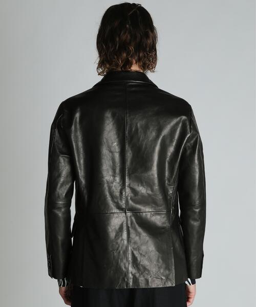schott（ショット）の「Schott/ショット/LEATHER TAILORED JACKET/レザー テーラード ジャケット（ライダースジャケット・メンズ・ブラック・M/L/XL）」の5枚目の写真