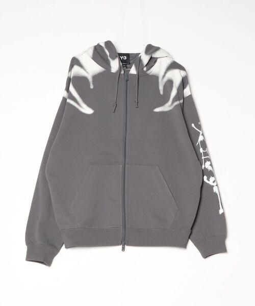 Y-3（ワイスリー）の「Y-3 CHITO GRAPHIC FRENCH TERRY ZIP HOODIE（パーカー・メンズ・グレー・LARGE/X-LARGE/XX-SMALL/X-SMALL/SMALL/MEDIUM）」の10枚目の写真