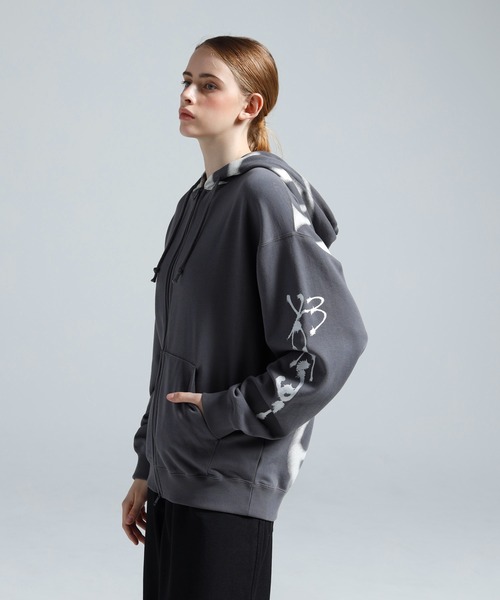 Y-3（ワイスリー）の「Y-3 CHITO GRAPHIC FRENCH TERRY ZIP HOODIE（パーカー・メンズ・グレー・LARGE/X-LARGE/XX-SMALL/X-SMALL/SMALL/MEDIUM）」の8枚目の写真