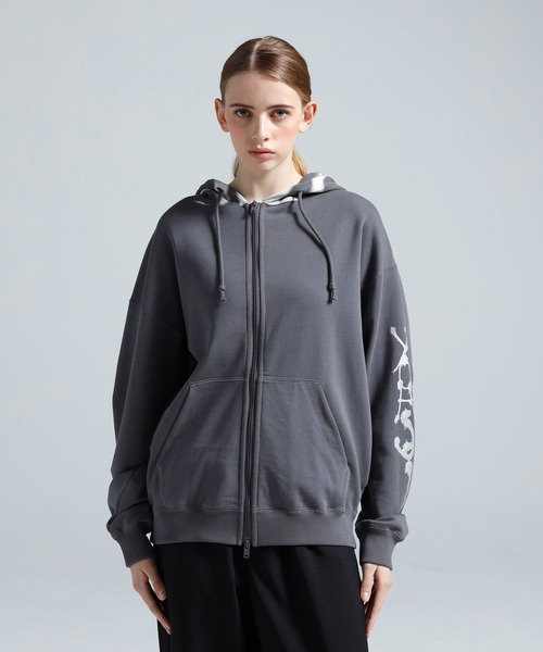 Y-3（ワイスリー）の「Y-3 CHITO GRAPHIC FRENCH TERRY ZIP HOODIE（パーカー・メンズ・グレー・LARGE/X-LARGE/XX-SMALL/X-SMALL/SMALL/MEDIUM）」の7枚目の写真