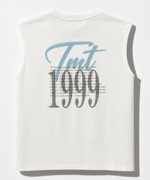 TMT(ティーエムティー)の「DRY COTTON JERSEY SLEEVELESS TEE (90's)(Tシャツ/カットソー・メンズ・ホワイト/ライトグレー・MEDIUM/LARGE/X-LARGE)」の1枚目の写真
