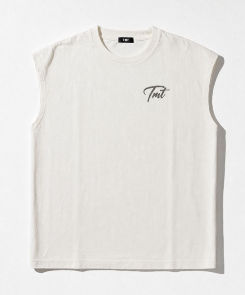 TMT(ティーエムティー)の「DRY COTTON JERSEY SLEEVELESS TEE (90's)(Tシャツ/カットソー・メンズ・ホワイト/ライトグレー・MEDIUM/LARGE/X-LARGE)」の3枚目の写真