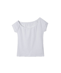 One-Shoulder Off Top_Melange Gray