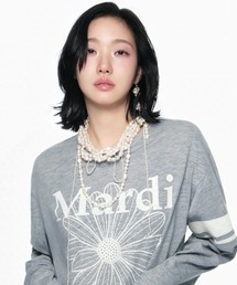 Mardi Mercredi | SLUB COTTON TSHIRT LONG SLEEVE FLOWERMARDI / スラブ コットン Tシャツ ロング スリーブ フラワーマルディ(Tシャツ/カットソー)