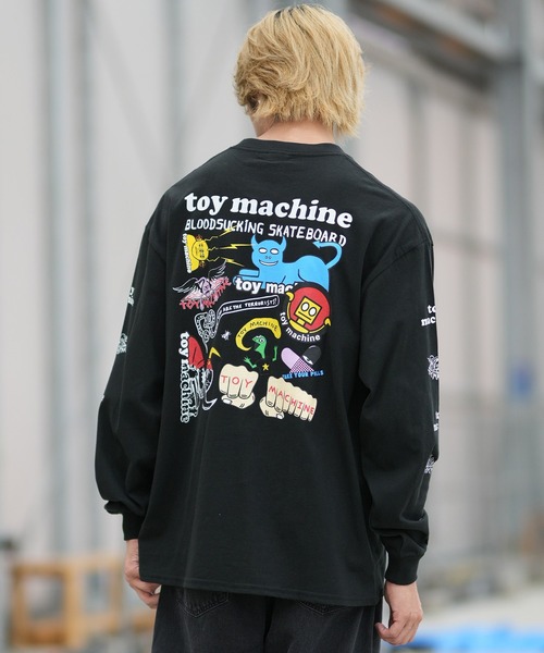 TOY MACHINE(トイ マシーン)の「TOY MACHINE/トイマシーン バックプリント ロンT MTMFGLT2(Tシャツ/カットソー・メンズ・ホワイト/イエロー/ブラック・M/XL/L)」の2枚目の写真