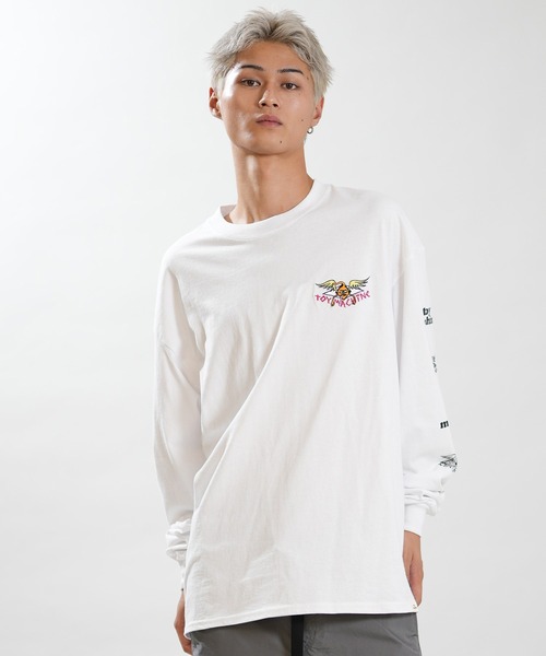 TOY MACHINE(トイ マシーン)の「TOY MACHINE/トイマシーン バックプリント ロンT MTMFGLT2(Tシャツ/カットソー・メンズ・ホワイト/イエロー/ブラック・M/XL/L)」の4枚目の写真