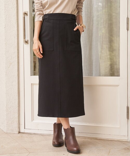 ikka(イッカ)の「GOKU楽 Iラインタイトスカート(スカート・レディース・ベージュ/ダークオリーブ/ブラック/ネイビー・M/L/S)」の11枚目の写真