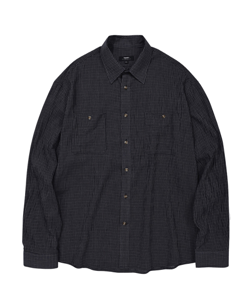 KANEITEI(カネイテイ)の「SOFT 2-POCKET CHECK SHIRTS (NAVY)(シャツ/ブラウス・レディース・ネイビー・MEDIUM/LARGE)」の1枚目の写真