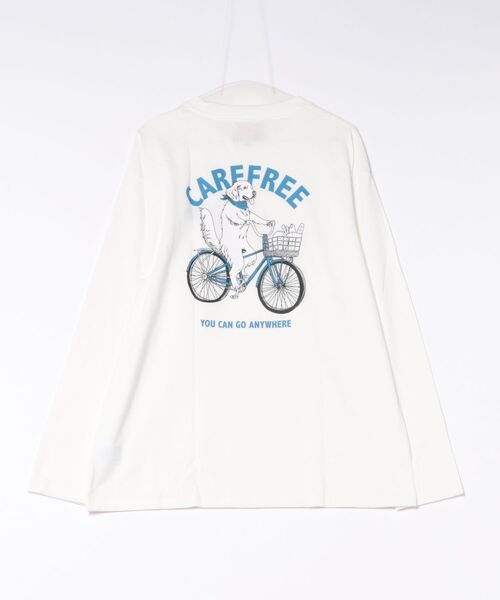 CORISCO（コリスコ）の「サイクルアニマル柄ロンTEE(M1)（Tシャツ/カットソー・メンズ・ホワイト系1/キナリ/グレー系1/ブラック系2/ブラック系1/オートミール/ホワイト系2/グレー系2・X-LARGE/LARGE/MEDIUM）」の20枚目の写真